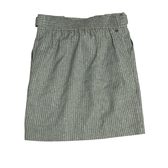Monk & Lou pinstripe Paperbag mini skirt - size 6 - Picture 3 of 9